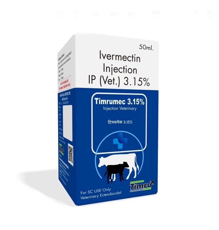 Veterinary Ivermectin 31.5 mg/mL Injection