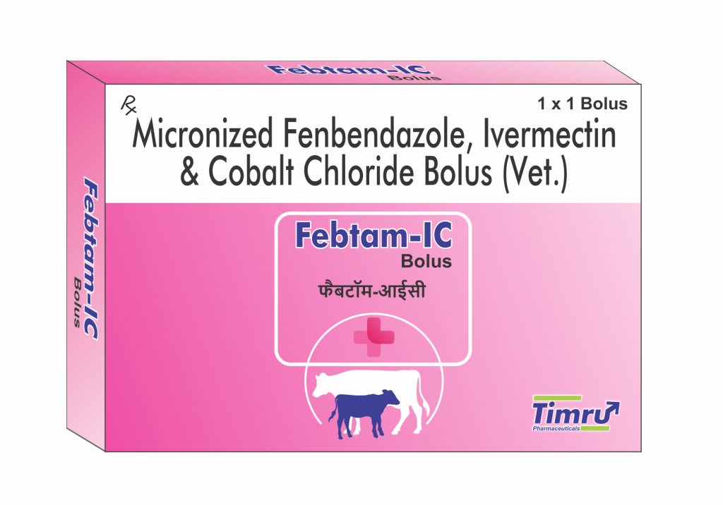 Veterinary Fenbendazole, Ivermectin & Cobalt Chloride Bolus