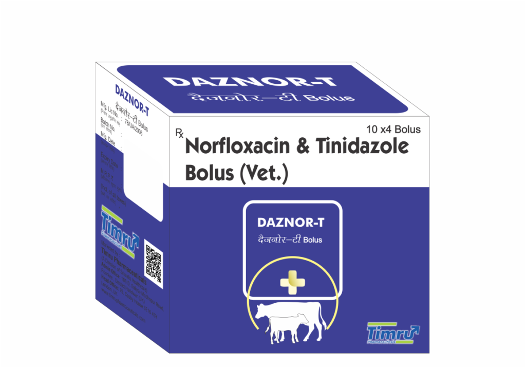 Norfloxacin & Tinidazole Veterinary Bolus