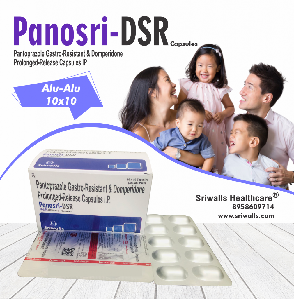 Pantaprazole & Domperidone Sustained Released Capsules